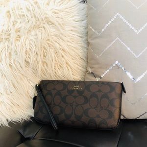 Coach Monogram Wristlet